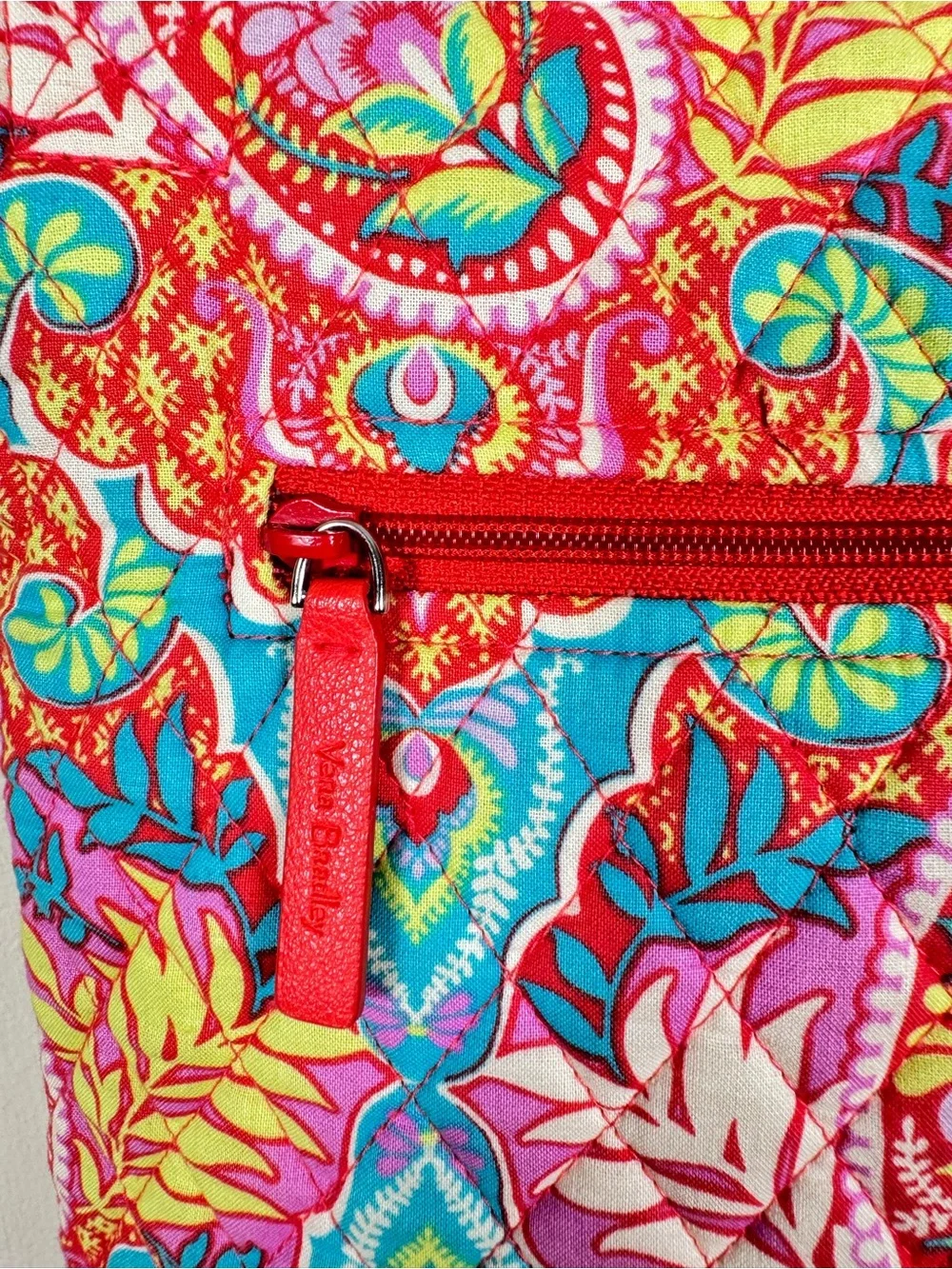 Vera Bradley Paisley In Paradise Hipster Crossbody Retired Quilted Bohemian